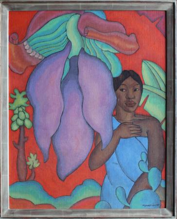 Untitled Girl with Banana Flower