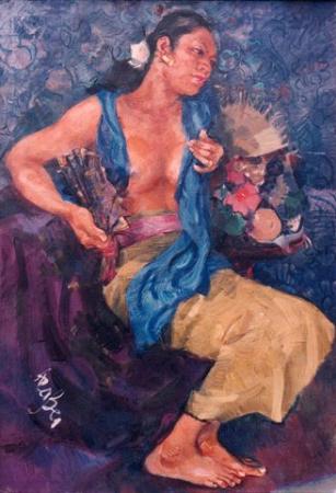 Woman with a Fan