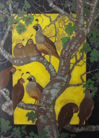 Quail in a Tree - Image 1 of 3