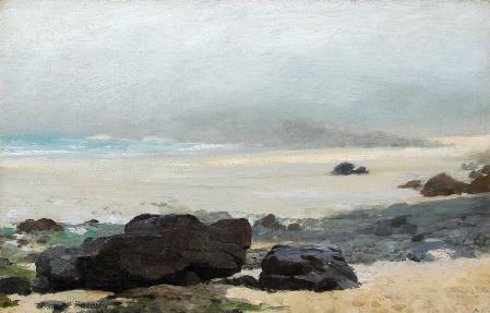 The Beach, St. Ives, Cornwall, Foggy Morning, 1893