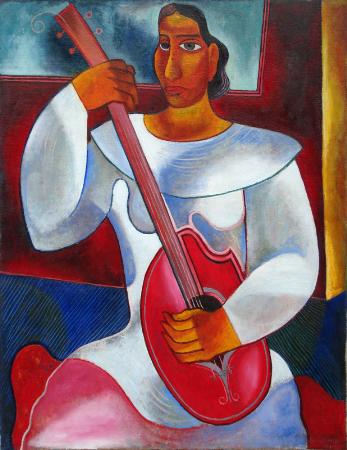 Woman with Instrument
