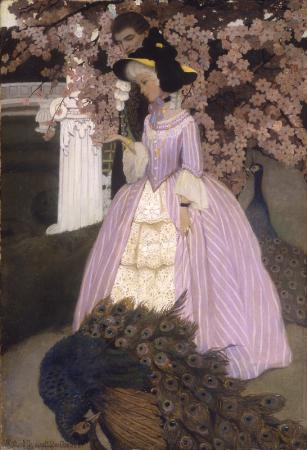 Couple with Peacocks