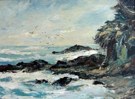 "California Seascape" - Image 1 of 2