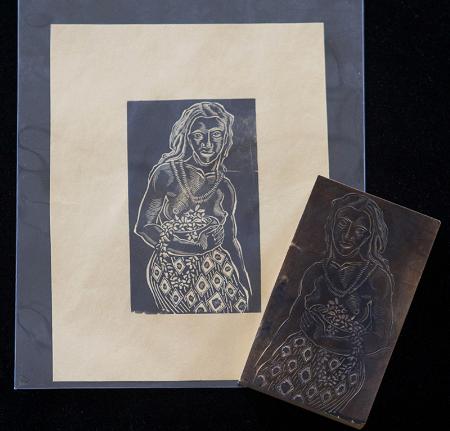 Original Wood Block and Print
