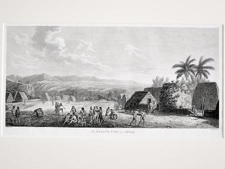 Captain Cook Voyages- 'An Island View, in Atool'
