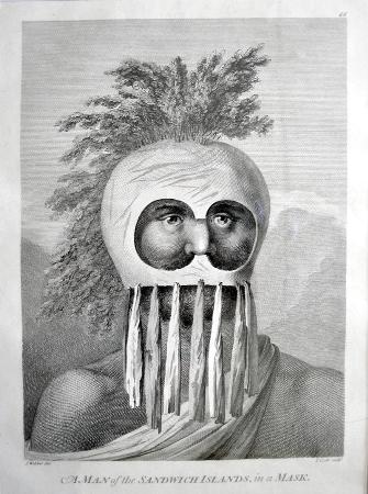 Captain Cook Voyages- 'A Man, in a Mask'
