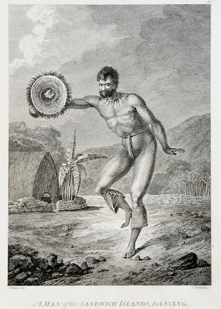 Captain Cook Voyages- 'A Man, Dancing'