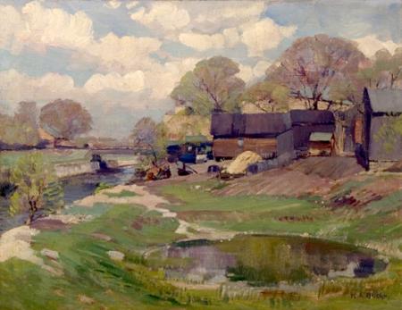 VILLAGE BY A RIVER