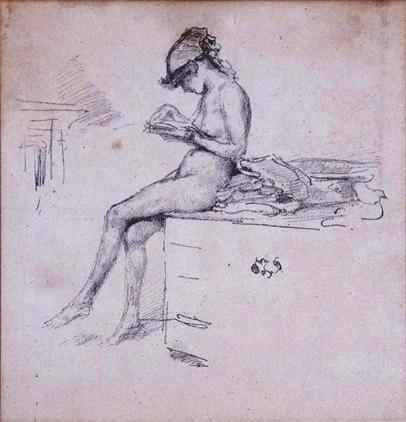 The Little Nude Model Reading 