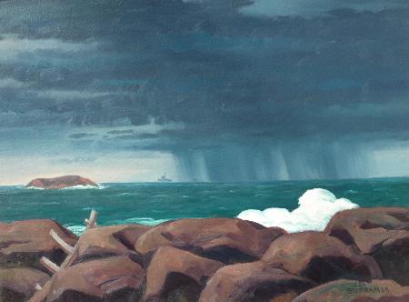 Stormy Coast, Maine - Image 1 of 2