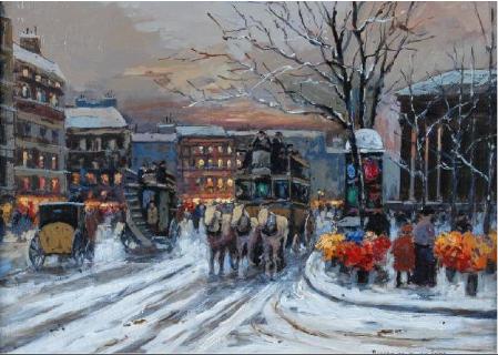 "French Street Scene"