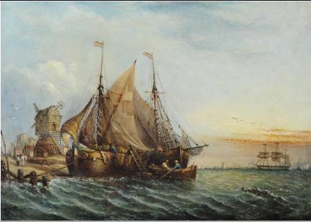 Unloading at the Dock at East Greenwich