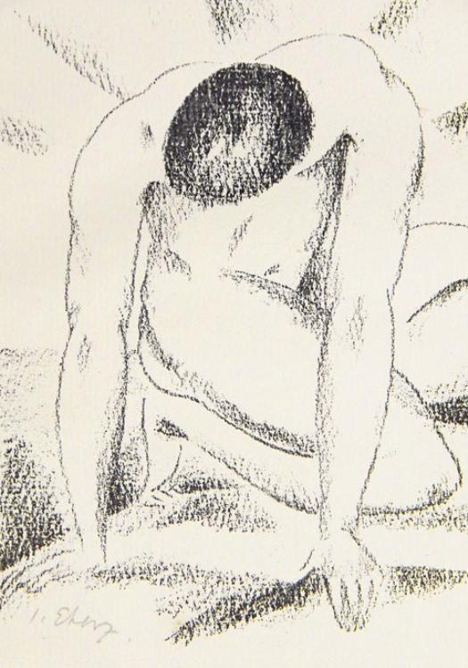 Kneeling Male Nude - Image 2 of 3