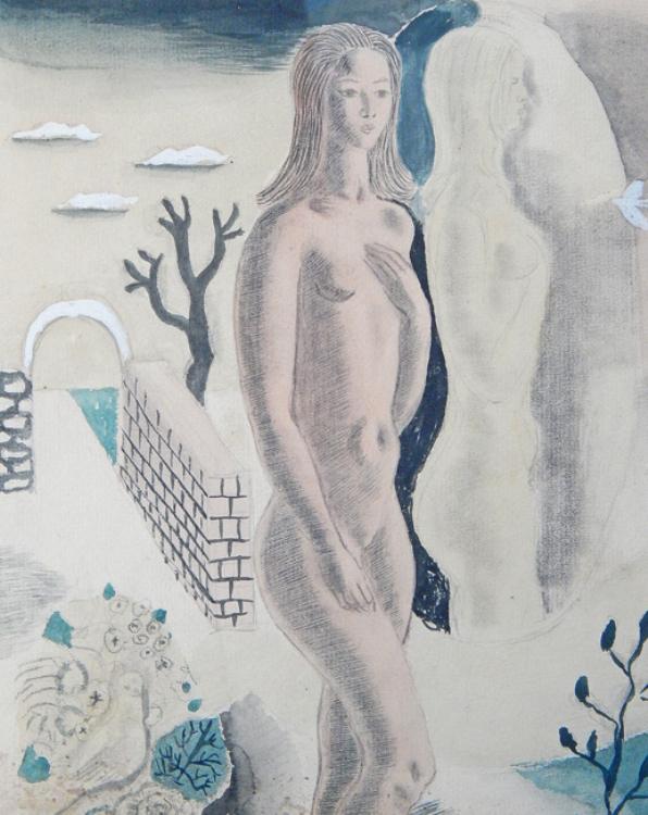 Nude in Surreal Landscape - Image 2 of 3
