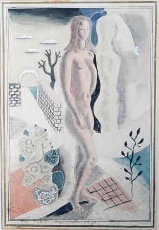 Nude in Surreal Landscape - Image 1 of 3