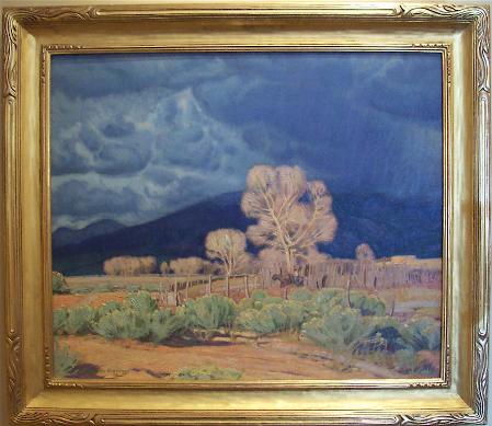 "Storm over Taos Mountain"