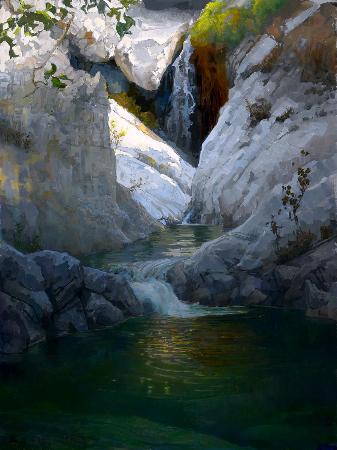 Pools Above Sturtevant Falls; San Gabriel Mountains