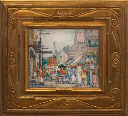 "Saturday Shoppers, Provincetown"