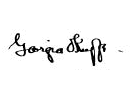 Artist signature - Georgia Totto O'Keeffe signature example for authentication verification