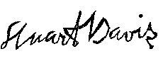 Artist signature - Stuart Davis signature example for authentication verification