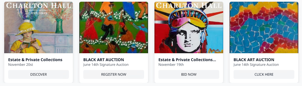 Sample Featured Auctions and Events ad placement