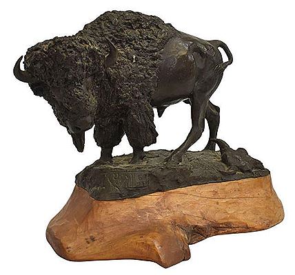 American Bison by Leslie Welliver - Auction record, sale price, and art valuation. Compare with similar artists and explore comparable artworks.