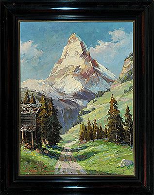 Blick auf das Matterhorn by Leonore Hiller-Baumann - Auction record, sale price, and art valuation. Compare with similar artists and explore comparable artworks.
