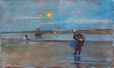 La ramasseuse de coquillages by Eugène Henri Alexlandre Chigot - Auction record, sale price, and art valuation. Compare with similar artists and explore comparable artworks.