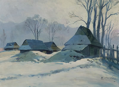 WINTER LANDSCAPE by Michal Stanko - Auction record, sale price, and art valuation. Compare with similar artists and explore comparable artworks.