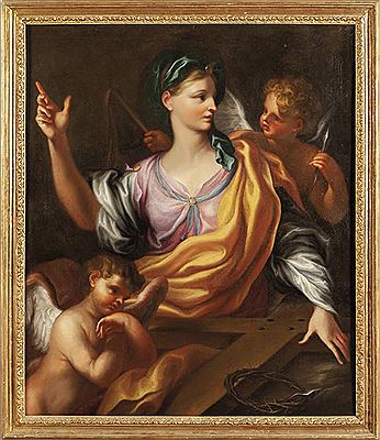 'L'allegoria della Fede con i simboli della Passione'