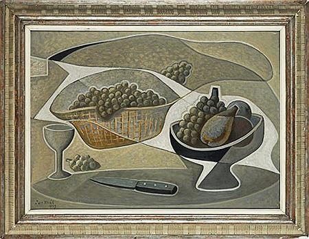 Still life with tray and basket 1937