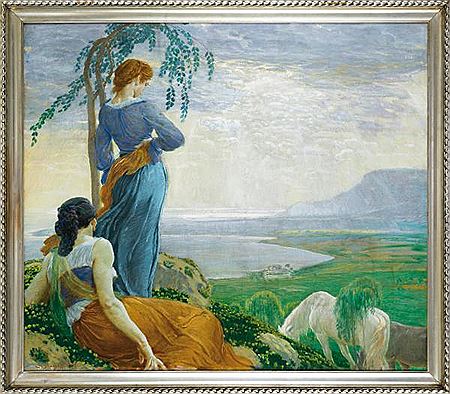 Two girls over the bay