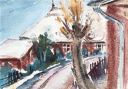 Ahrenshoop (Bernhard-Seitz-Weg) by Georg Hulsse - Auction record, sale price, and art valuation. Compare with similar artists and explore comparable artworks.
