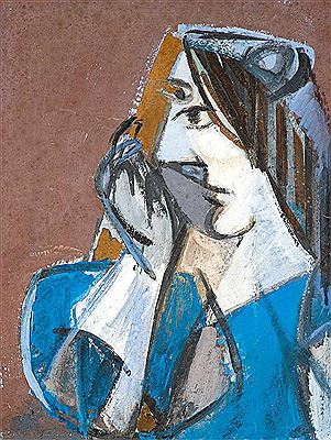 Woman in blue. by Hans Kinder - Auction record, sale price, and art valuation. Compare with similar artists and explore comparable artworks.