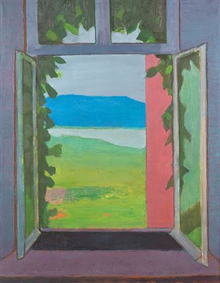 Window view with ivy.