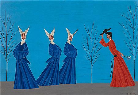 Three nuns and a priest by Veniero Canevari - Auction record, sale price, and art valuation. Compare with similar artists and explore comparable artworks.