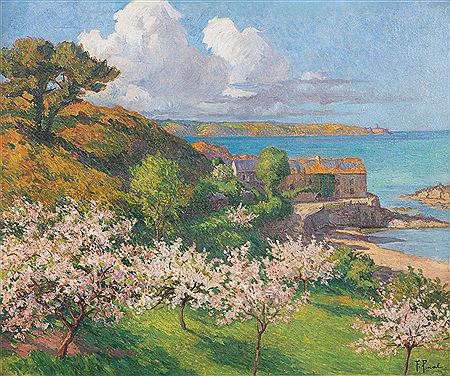 French seascape in Spring