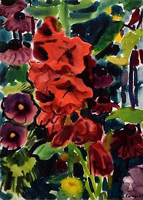 "Sommerblumen" farbiges Blumen Arrangement mit Gladiolen by Sigurd Lange - Auction record, sale price, and art valuation. Compare with similar artists and explore comparable artworks.