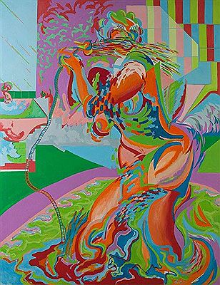 Sample artwork by Chema Cobo (1952 - 2023), known for abstract figure - View similar artists and auction records