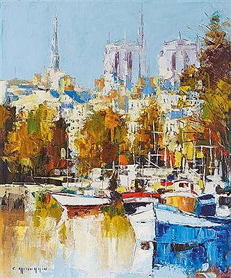 "La Seine à Paris" by Celestin Messaggio - Auction record, sale price, and art valuation. Compare with similar artists and explore comparable artworks.