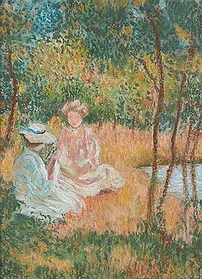 Femmes au bord du lac