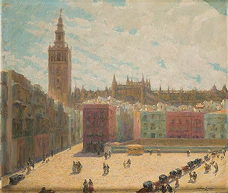 Sample artwork by Santiago Martinez (1890 - 1979), known for portrait, figure and landscape painting - View similar artists and auction records