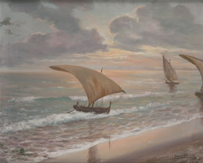 Sample artwork by Lola Gomez Gil (1895 - 1966), known for painting - View similar artists and auction records