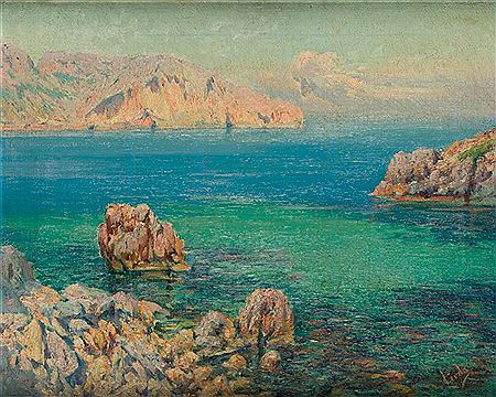 "Majorcan coast" by Lorenzo Cerda Y Bisbal - Auction record, sale price, and art valuation. Compare with similar artists and explore comparable artworks.