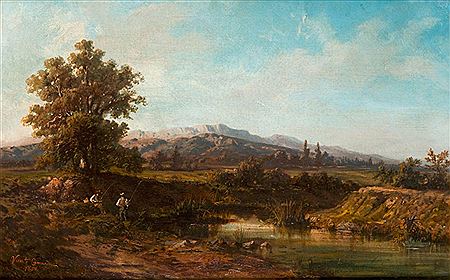 Sample artwork by Vincente Camaron Y Torra (1803 - 1864), known for romantic landscape painting, drawing, decoration - View similar artists and auction records