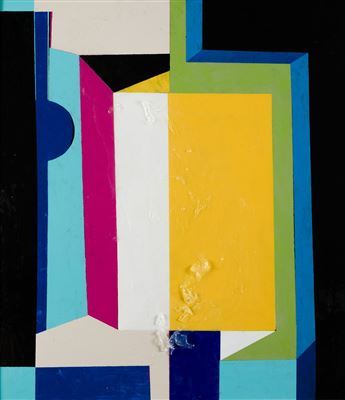 Sample artwork by Pedro Antonio Saorin Box (Born 1944), known for sculptures and paintings, diverse artistic styles, experimentation, connection with reality - View similar artists and auction records