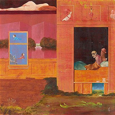 Sample artwork by Johannes Melle (1908 - 1976), known for landscape, still life, figure paintings - View similar artists and auction records