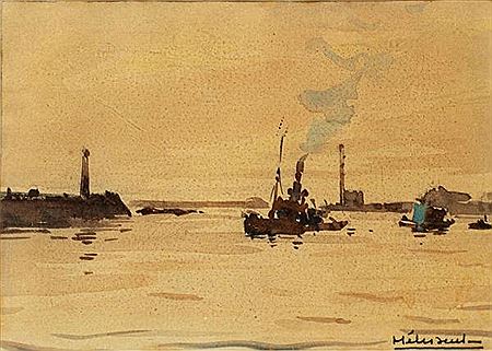 The harbor basin of Le Havre