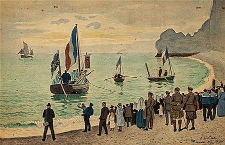 Ceremony of the Ascension in Etretat