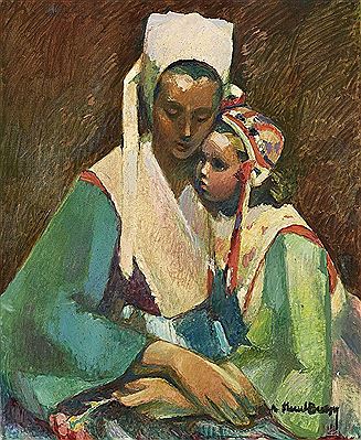 Jeune mère de Plougastel-Daoulas et sa fillette by Andre Meriel-Bussy - Auction record, sale price, and art valuation. Compare with similar artists and explore comparable artworks.